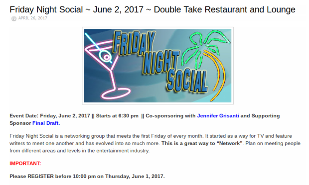 Friday Night Social June012017